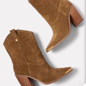 Brown Suede Ankle Boots